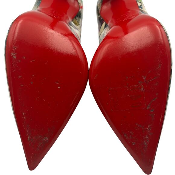 Christian Louboutin So Kate 120 Patent Trash Pointed Toe Pumps Heels Size 38 / 8 - Picture 9 of 11